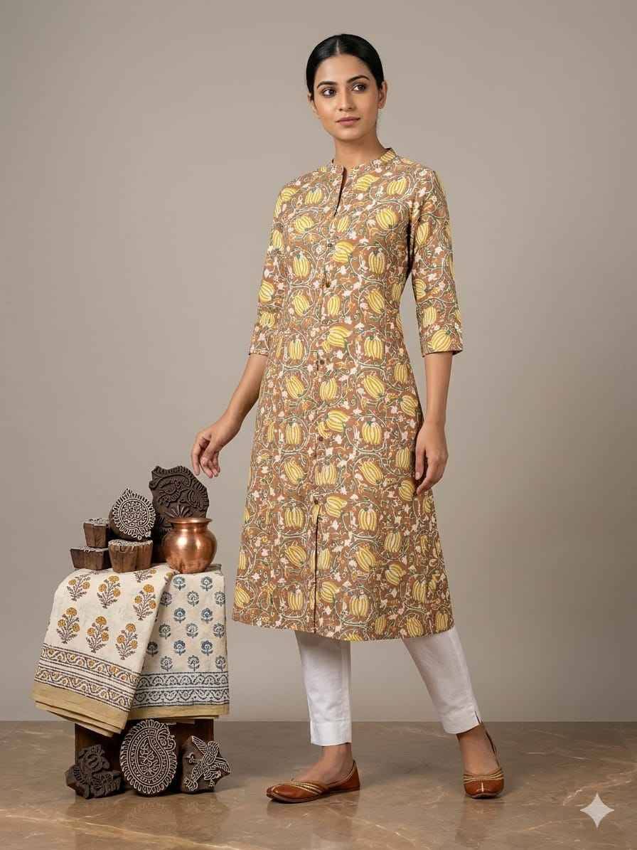K 909 BY FASHID 01 to 31 Series Designer Collection Beautiful Stylish Fancy Colorful Party Wear & Occasional Wear Cambric Cotton Print Kurtis At Wholesale Price